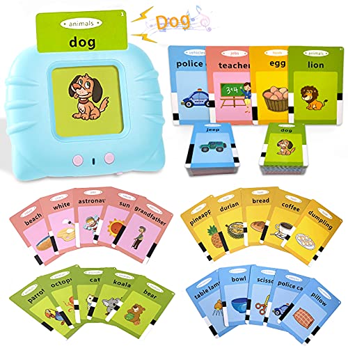 Educational Toys for 2 3 4 Years Old 112 Talking Baby Flash Cards,